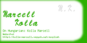 marcell kolla business card